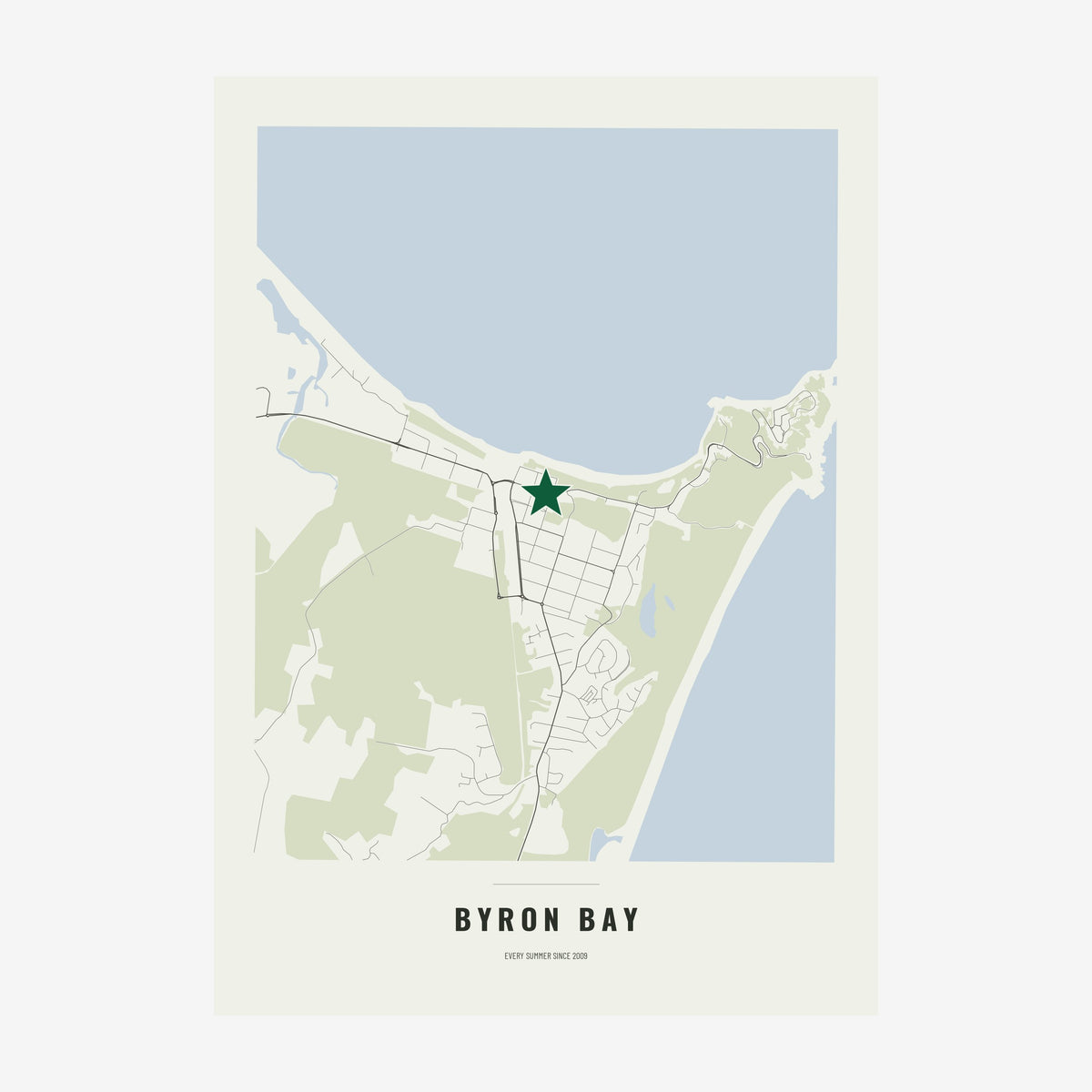 Favourite Place Map poster, unframed print