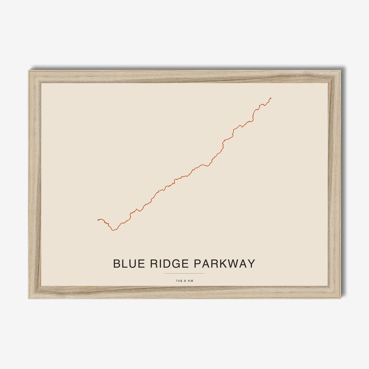 mapposter-framed-natural:blue-ridge-parkway:v3-sq