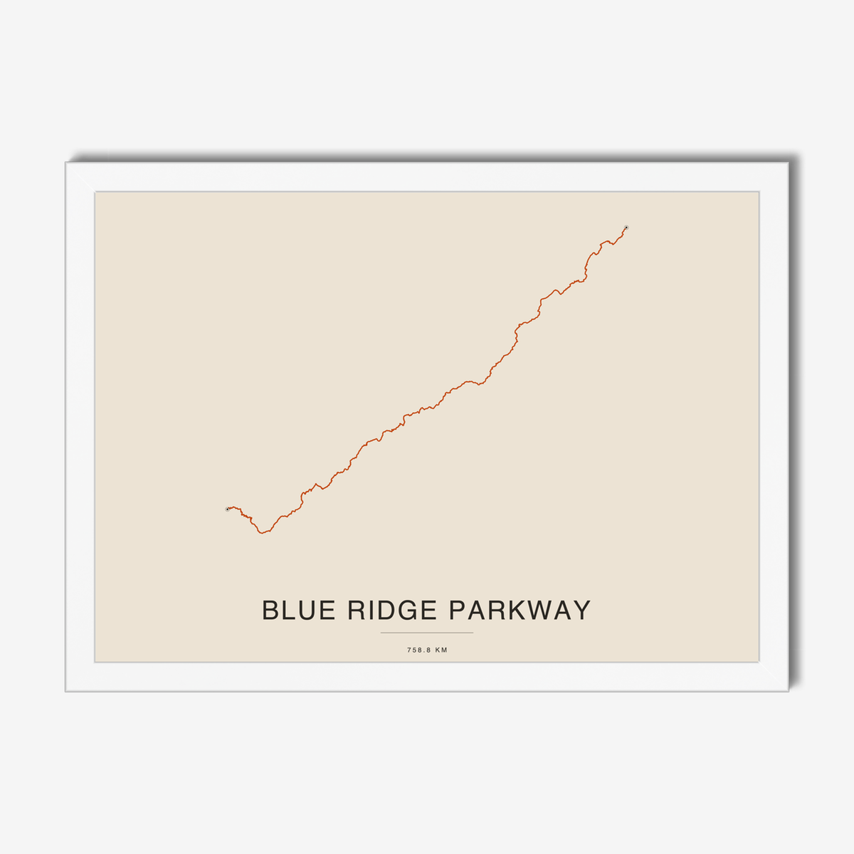 mapposter-framed-white:blue-ridge-parkway:v3-sq