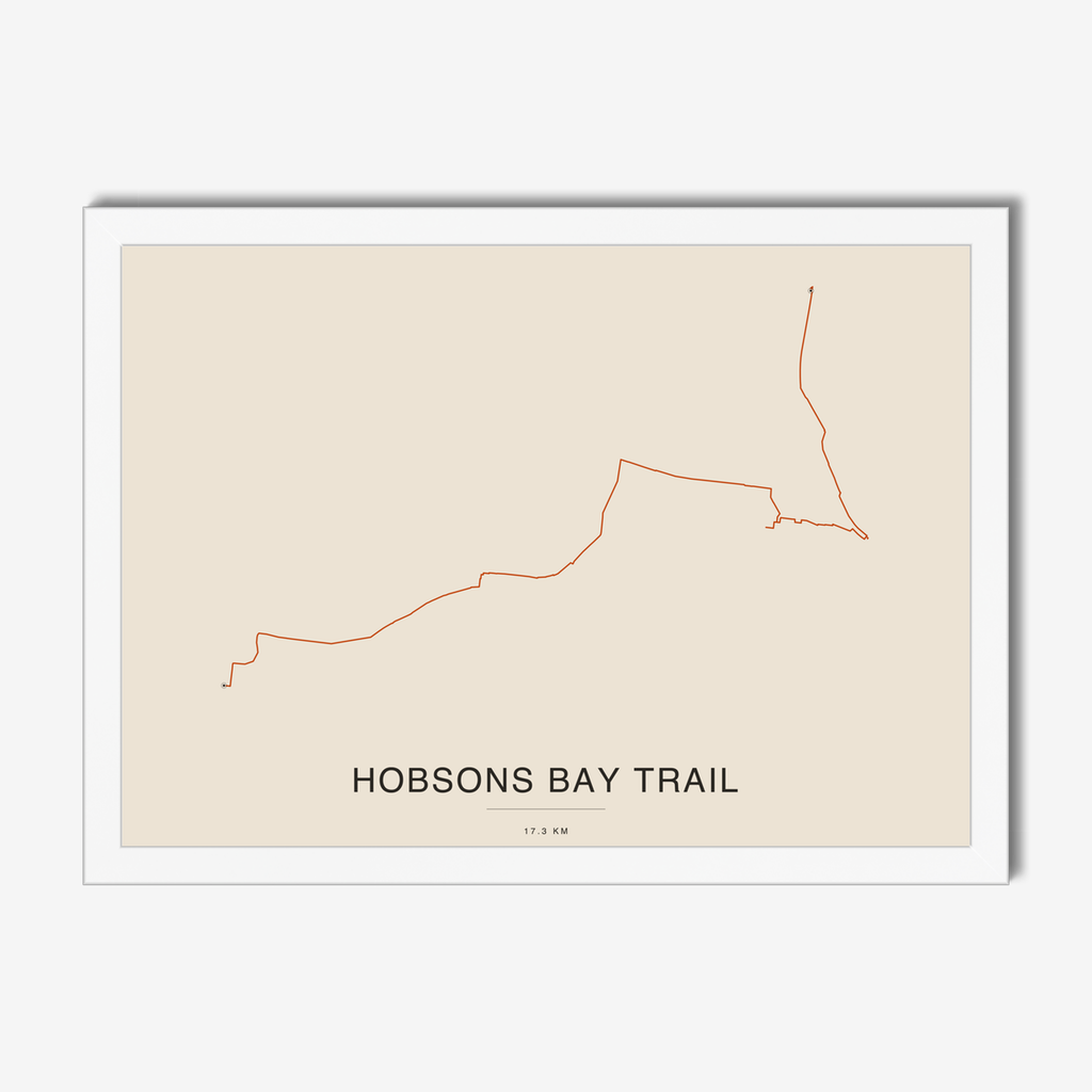 mapposter-framed-white:hobsons-bay-trail:v3-sq